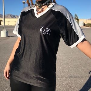 RARE Vintage 90s Korn Jersey Top